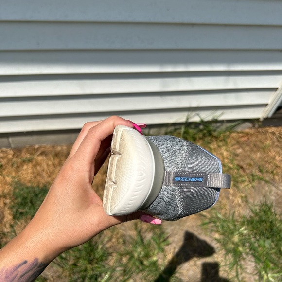 Skechers Women's Summits Quick Getaway Grey Memory Foam Sneakers Shoe Size 7 - Picture 11 of 13